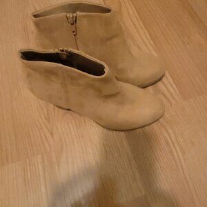 Boots woman sude tan very comfy